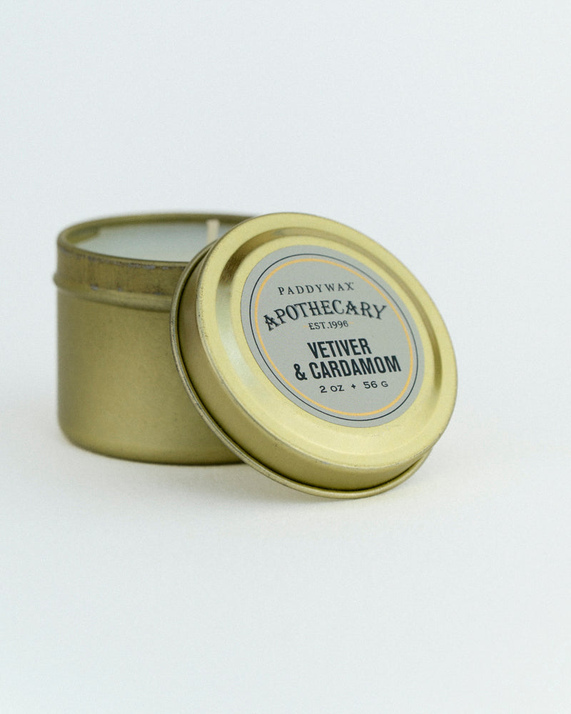 Vetiver & Cardamom Travel Candle 2oz
