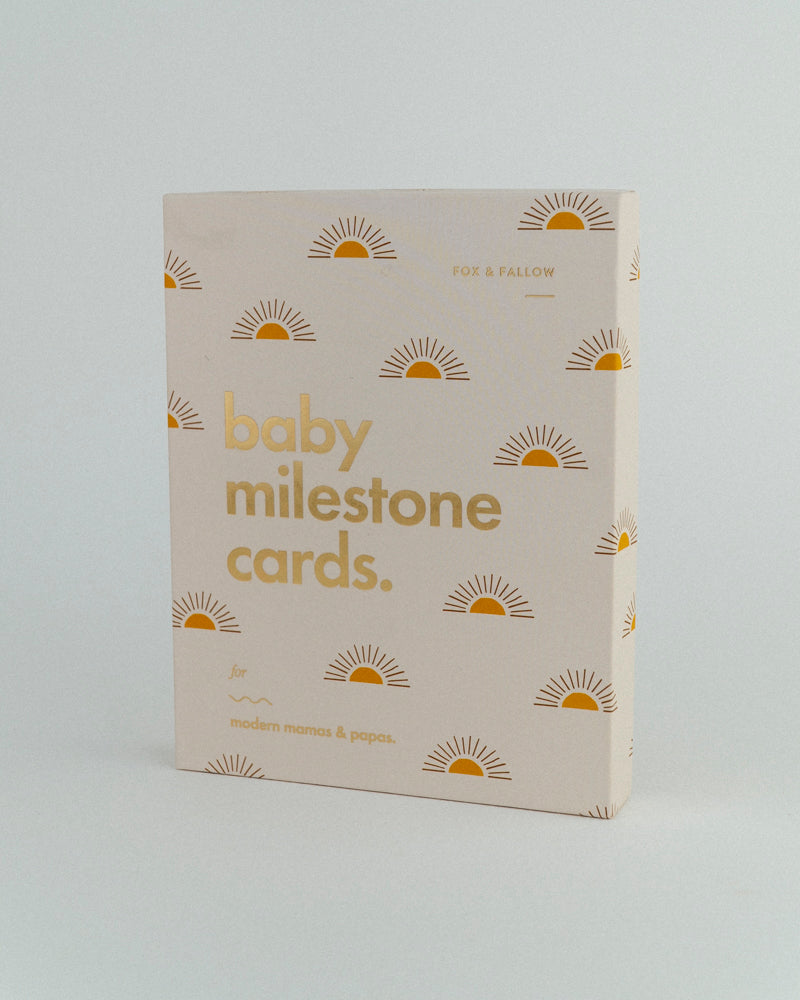 Baby Milestone Cards by Fox & Fallow