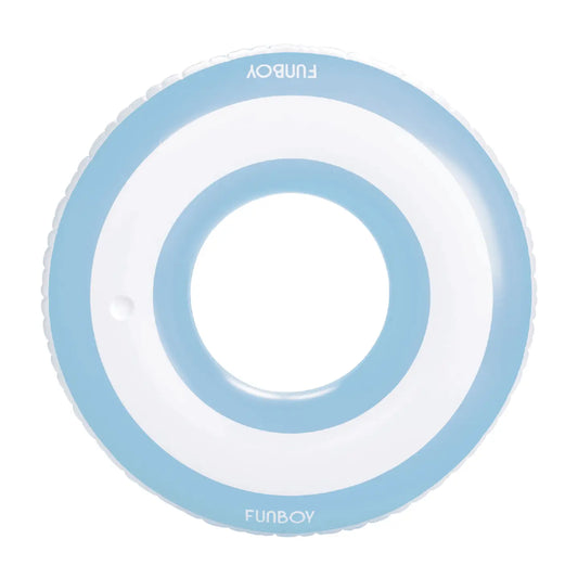 FUNBOY Blue + White Stripe Tube Float