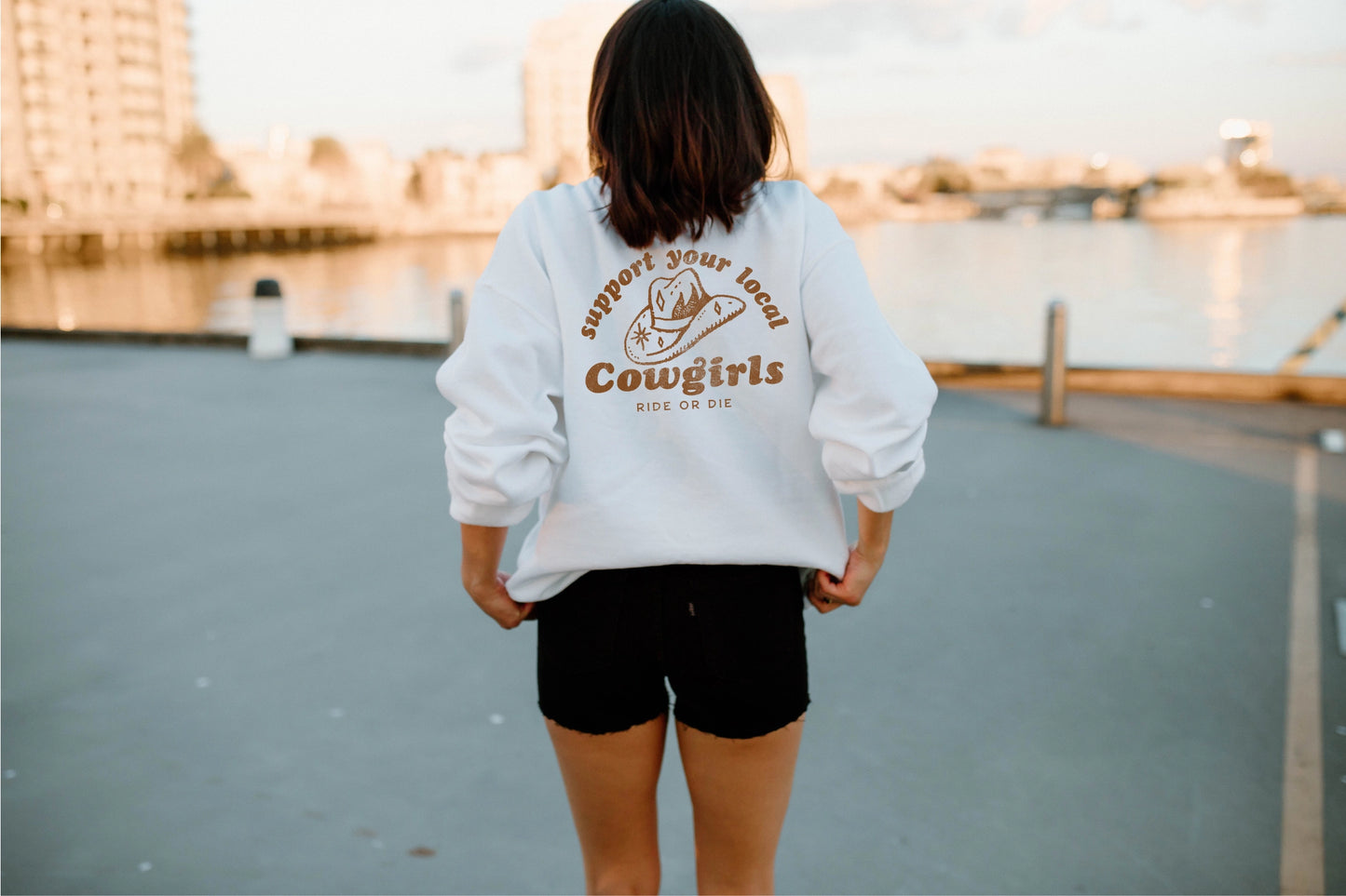 Ride or Die Oversized Crew Neck Sweater