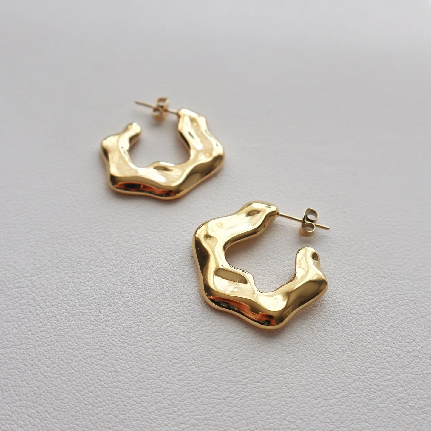 River Statement Gold Hoops