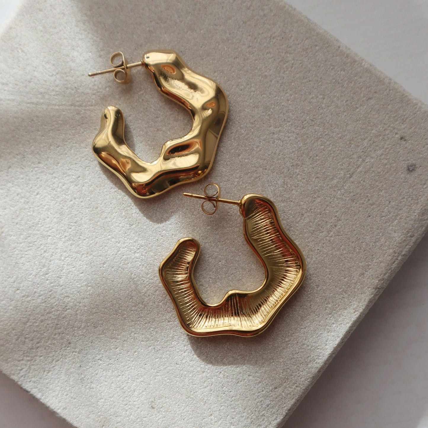 River Statement Gold Hoops