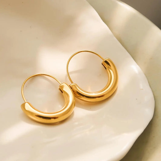 Mackenzie U- Shape Hoop Earring