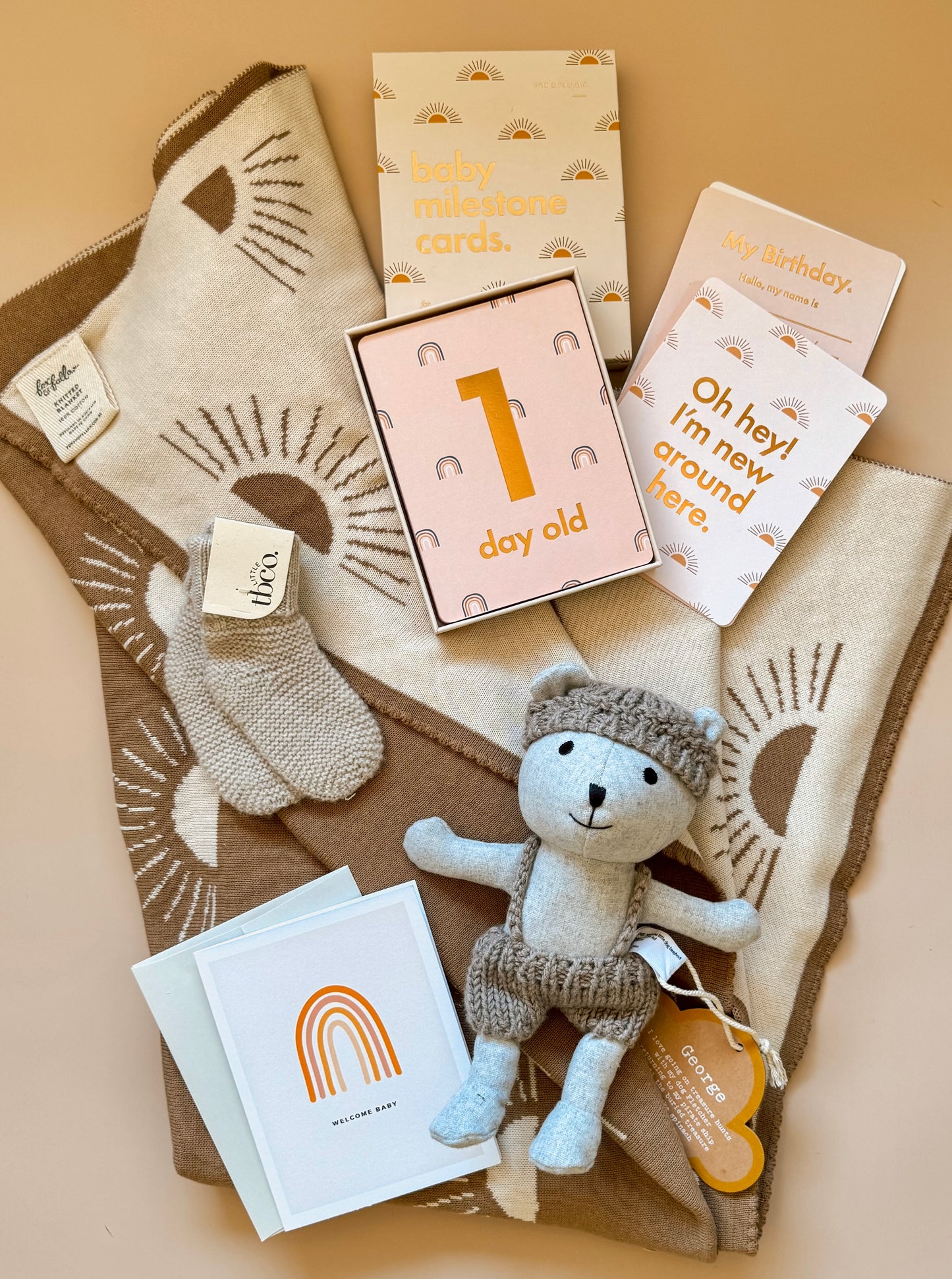 New babe gift basket - Neutral