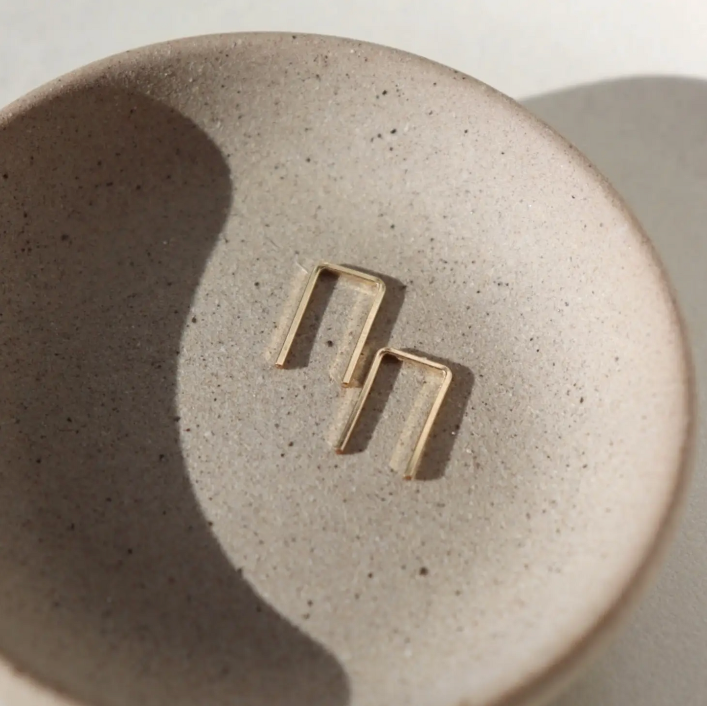 Mini Staples Earrings by Token Jewelry