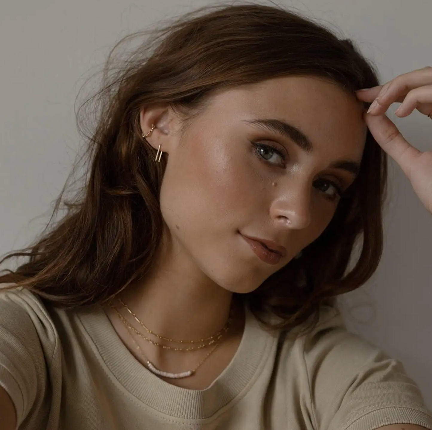 Mini Staples Earrings by Token Jewelry