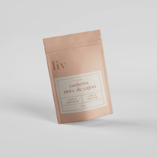 Lime & Saffron Cashews by  Liv Artisanal