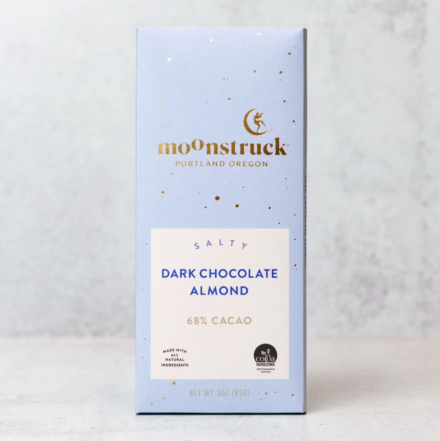 Salty Dark Sea Salt Almond Bar by Moonstruck Chocolate Co