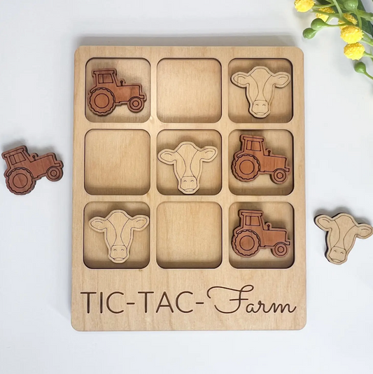 Tic-Tac-Toe Game - Farmer Birch House Living