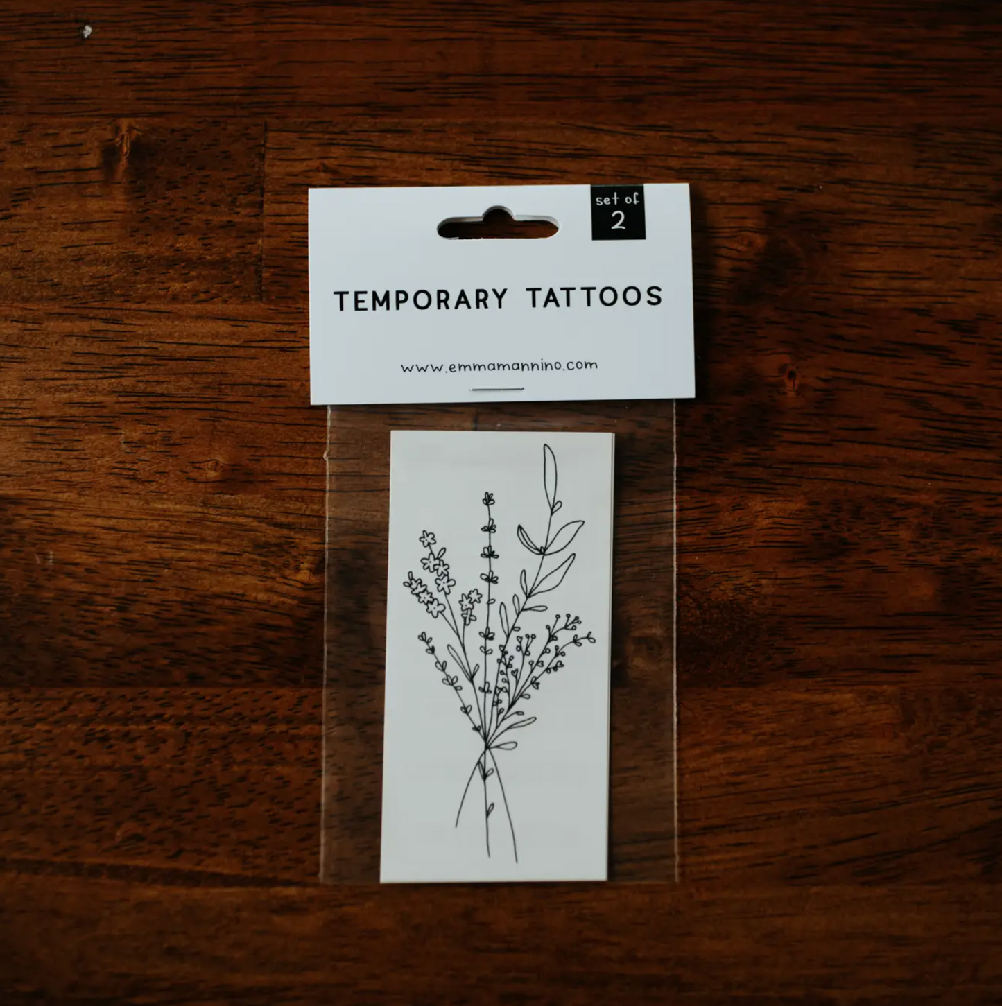 Handpicked Florals Temporary Tattoo by Saint & Company