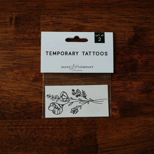 Wildflower Temporary Tattoos by Saint & Company