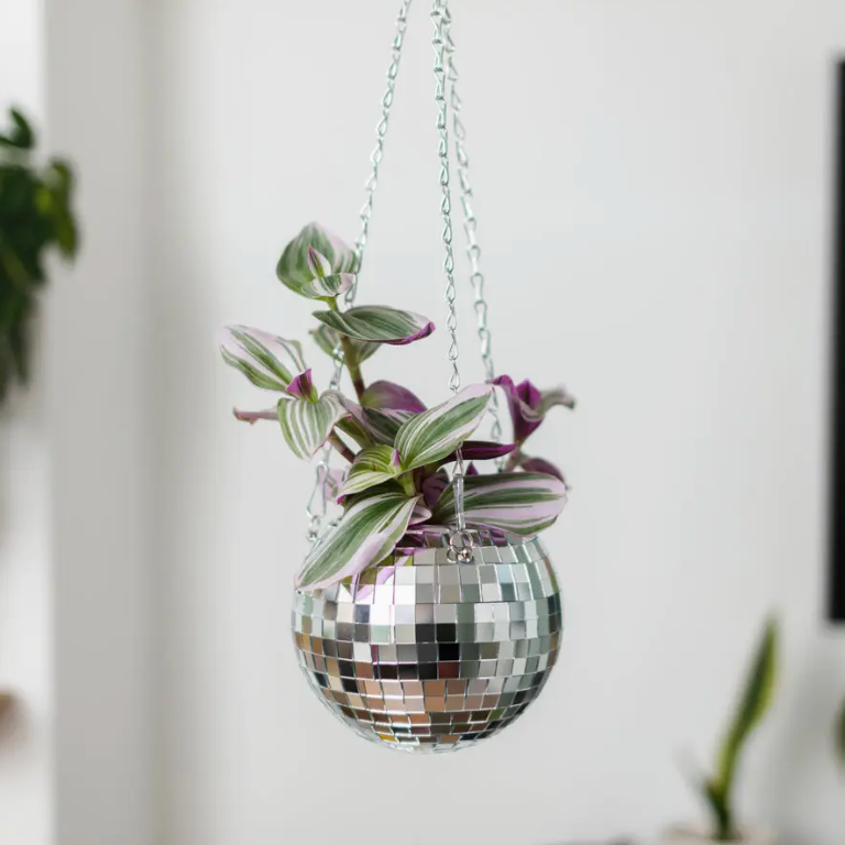 Disco Ball Hanging Planter