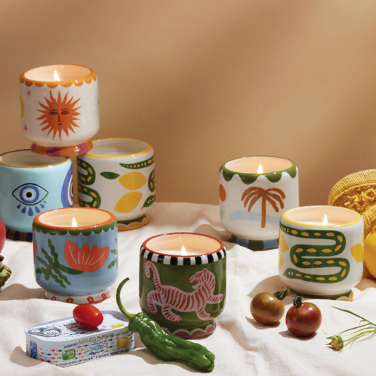 'A Dopo' Hand Painted Candle - 8oz