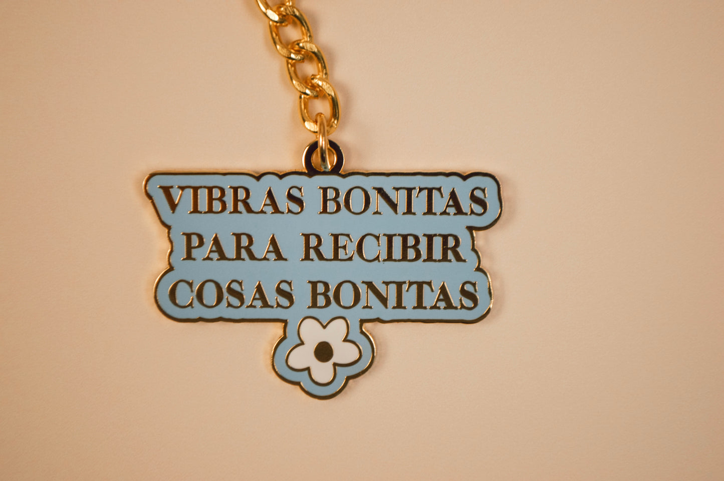 Vibras Bonitas (Beautiful vibes to attract beautiful things) Keychain