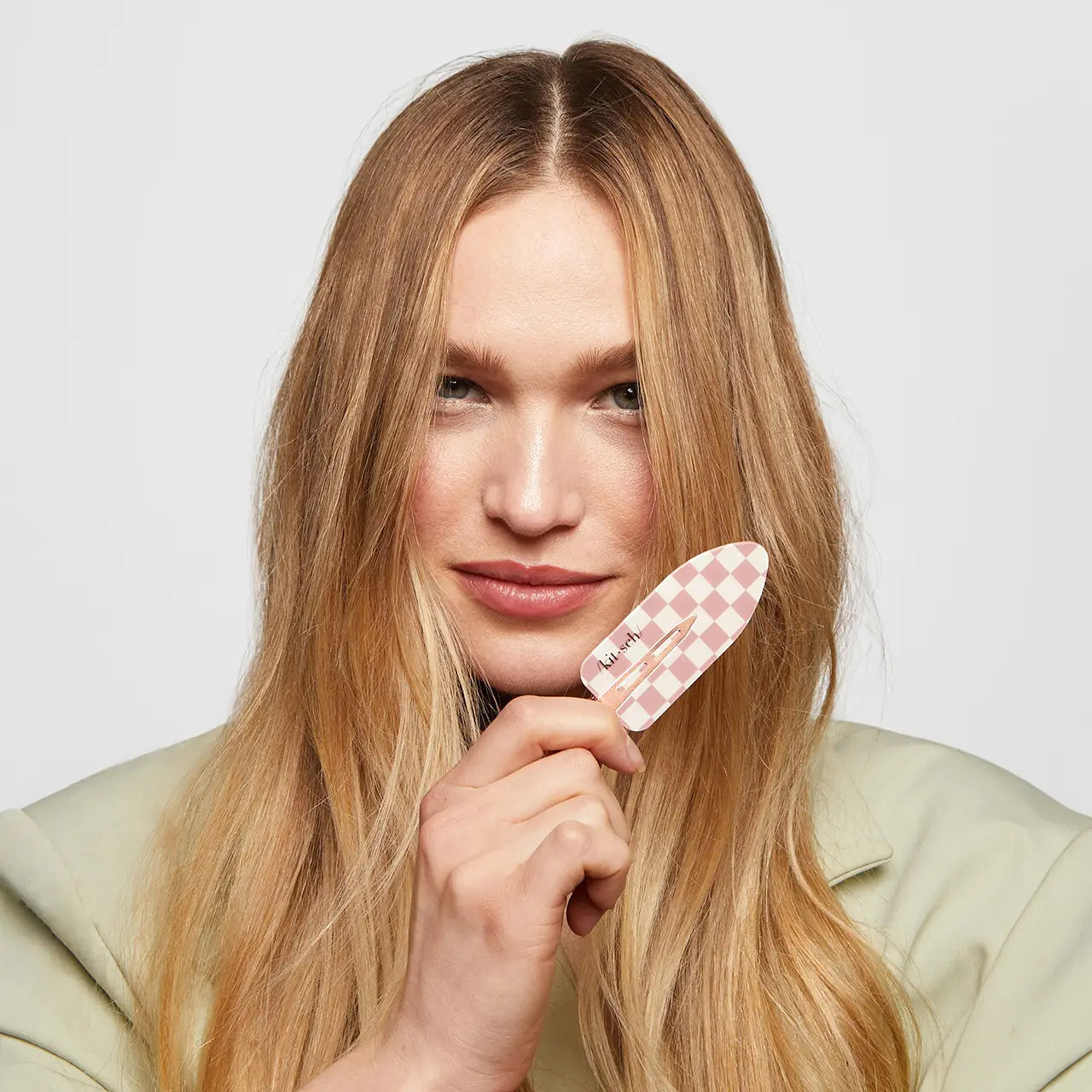 KITSCH Recycled Plastic XL Creaseless Clips 2 Piece Set - Terracotta