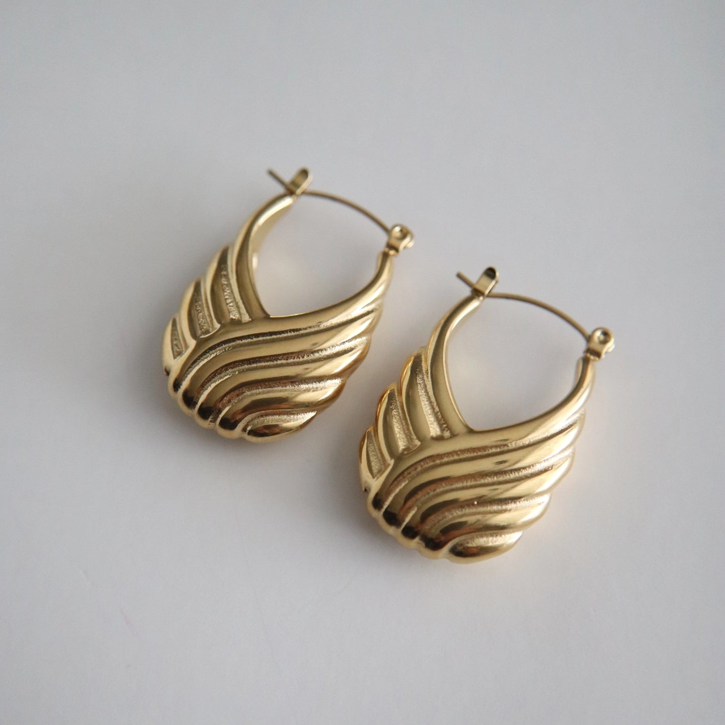 Aspen Hoops|Statement hoop earrings