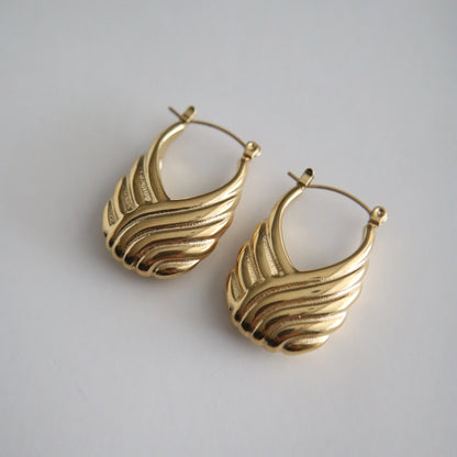 Aspen Hoops|Statement hoop earrings