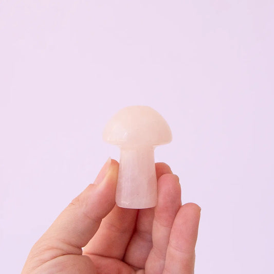 Large Rose Quartz Mushroom