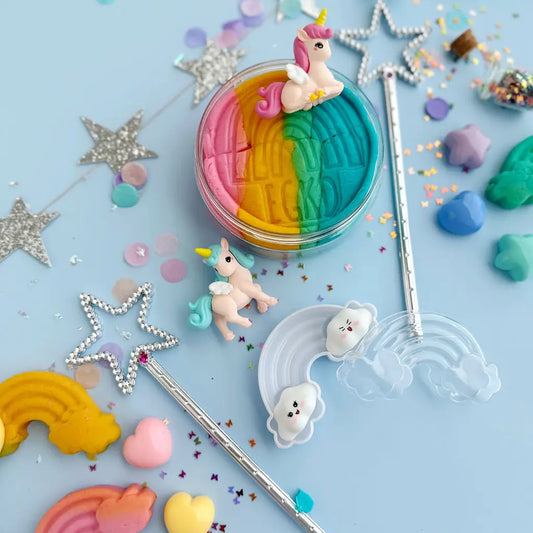 Earth Grown Unicorn Dough Play Kit - Rainbow Sherbet