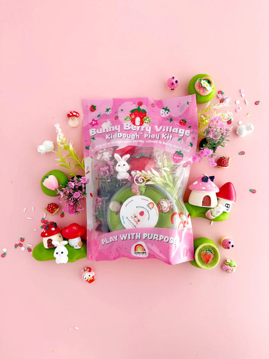Earth Grown Bunny Berry Village Dough Kit