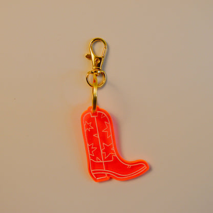 Cowgirl Boot Keychain