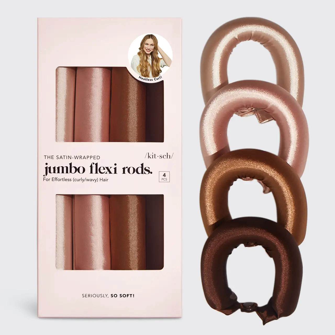 KITSCH Satin Jumbo Flexi Rods