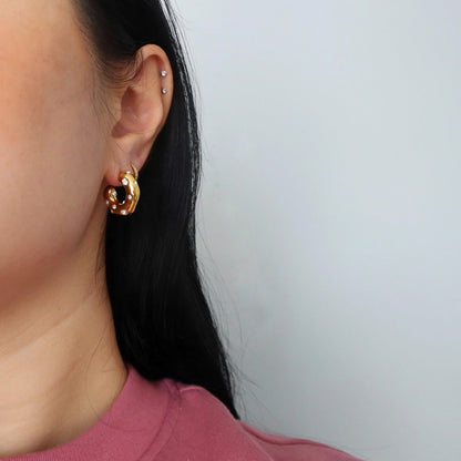 Dazzle Hoops | CZ Chunky Hoops