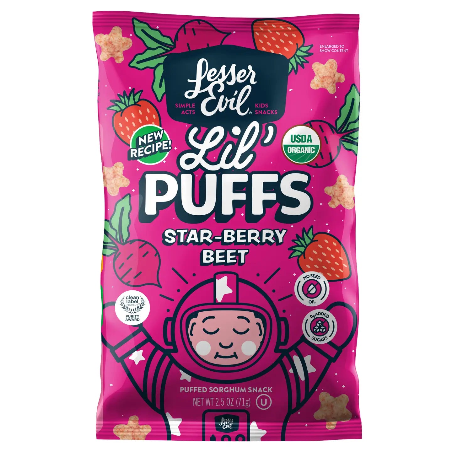 Lesser Evil- Lil' Puffs Sweet Beet