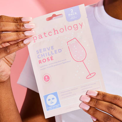 Patchology Served Chilled Rosé Sheet Mask - 2 pack