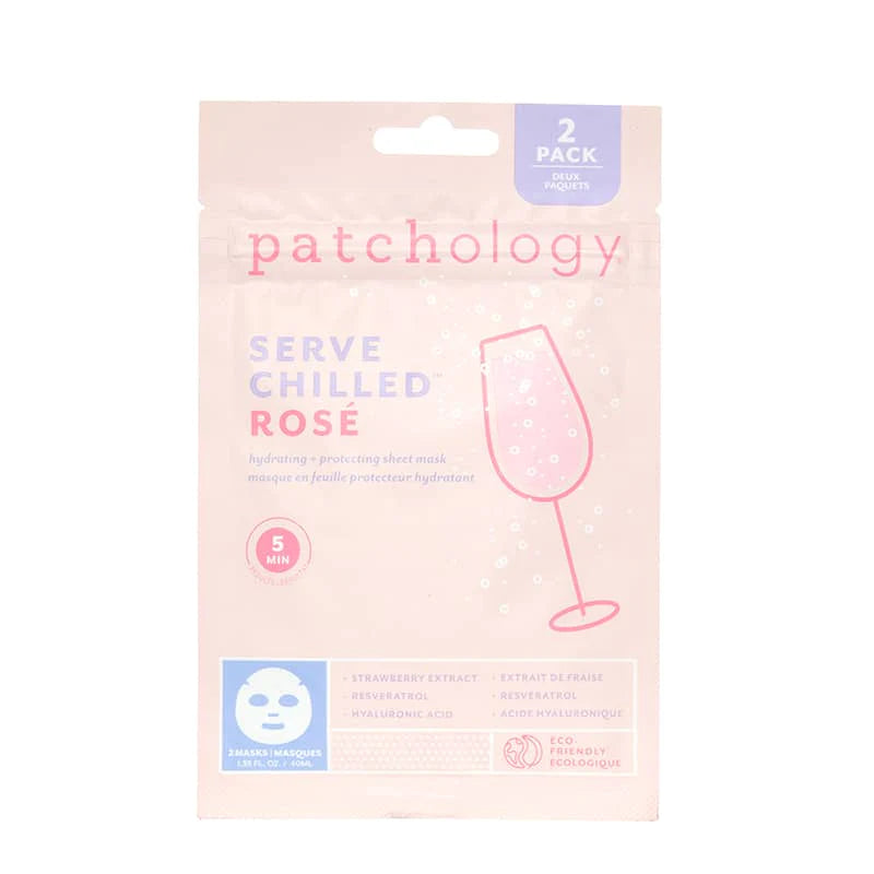 Patchology Served Chilled Rosé Sheet Mask - 2 pack