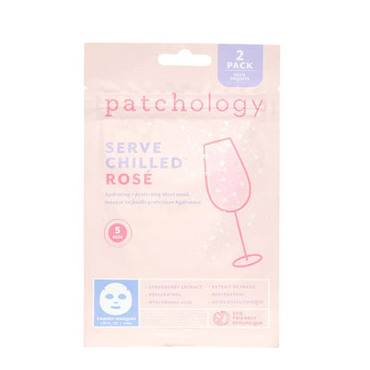 Patchology Served Chilled Rosé Sheet Mask - 2 pack