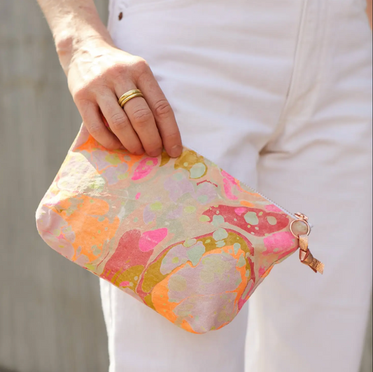Astral Marbled Pouch Garden Party by Love Mert