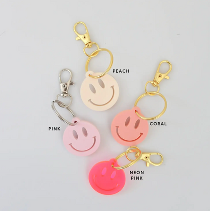 Smiley Face Keychain by Haven Print Co.