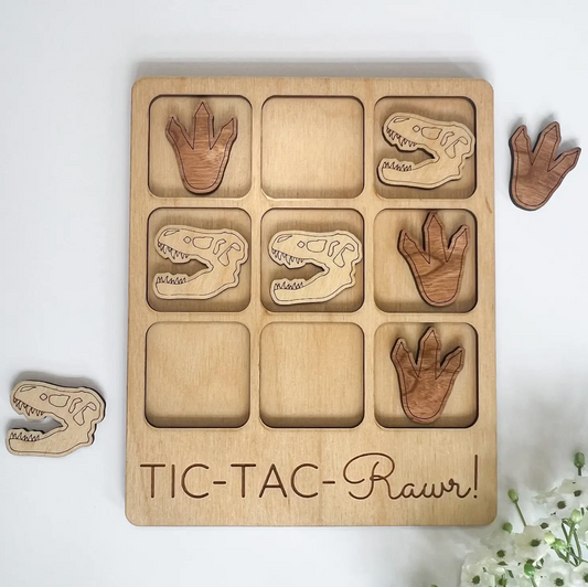 Tic-Tac-Toe Game - Jurassic by Birch House Living