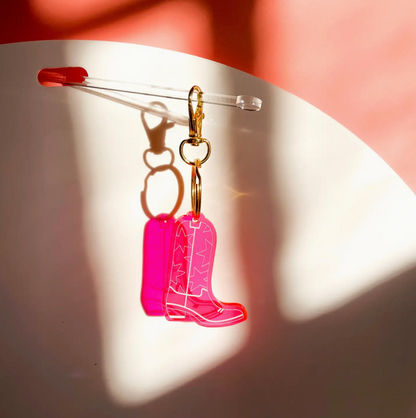 Cowgirl Boot Keychain