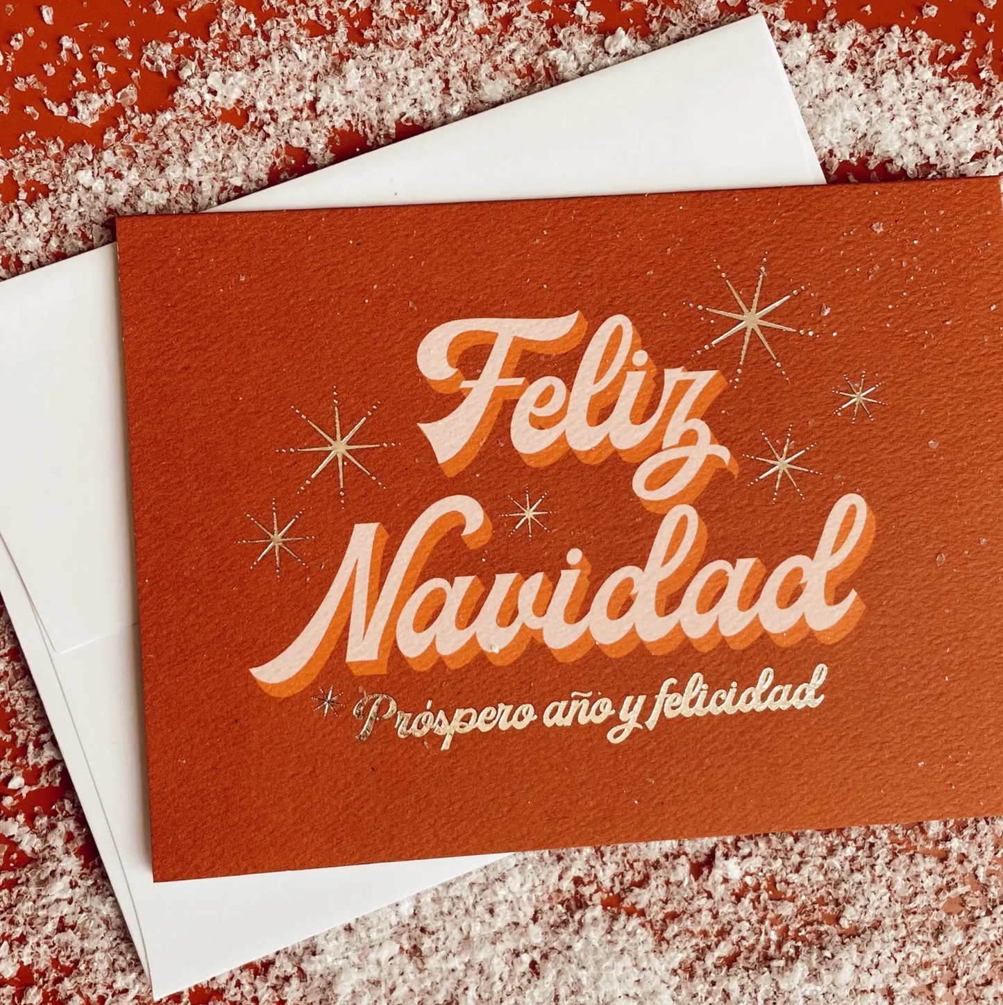 Feliz Navidad Card - Brown by sunshine Studios