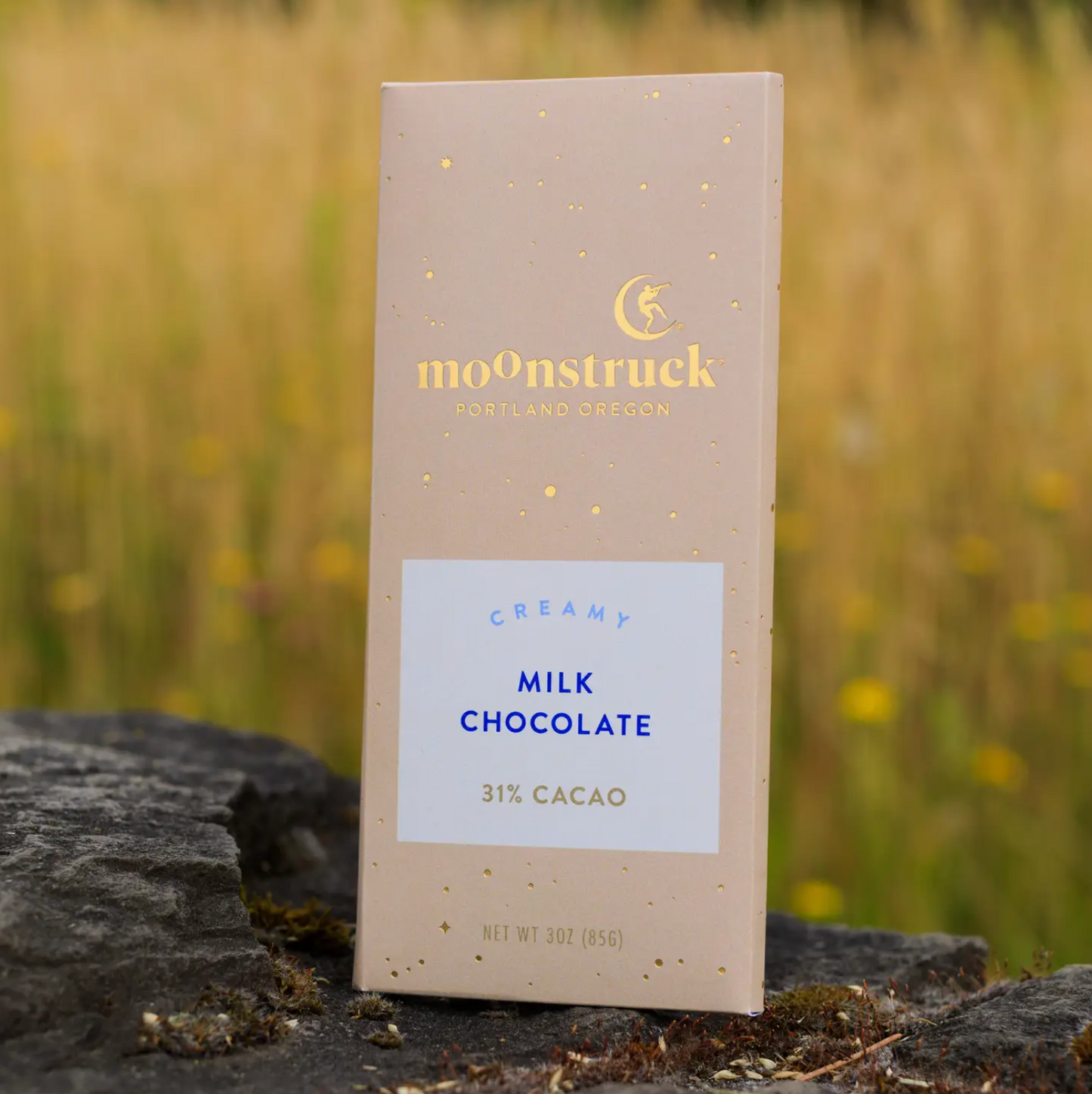 Creamy Milk Chocolate Bar by Moonstruck Chocolate Co