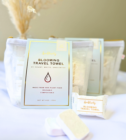 Bonblissity Travel Towel Pack- 20 Ct