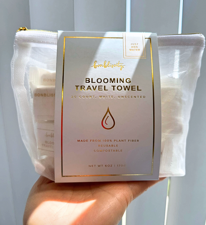 Bonblissity Travel Towel Pack- 20 Ct