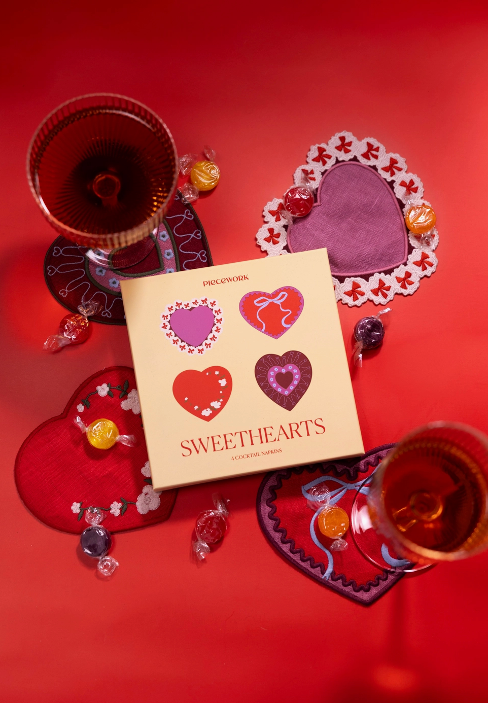 Sweetheart Cocktail Napkins