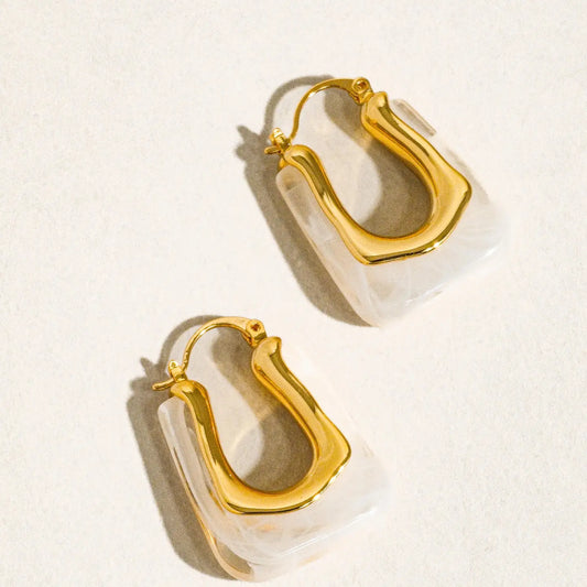 Talia U-Shaped Boho Hoop Earring
