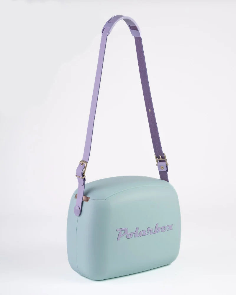 Polarbox® Urban Retro Cooler Bag Summer Sky Blue - Lilac