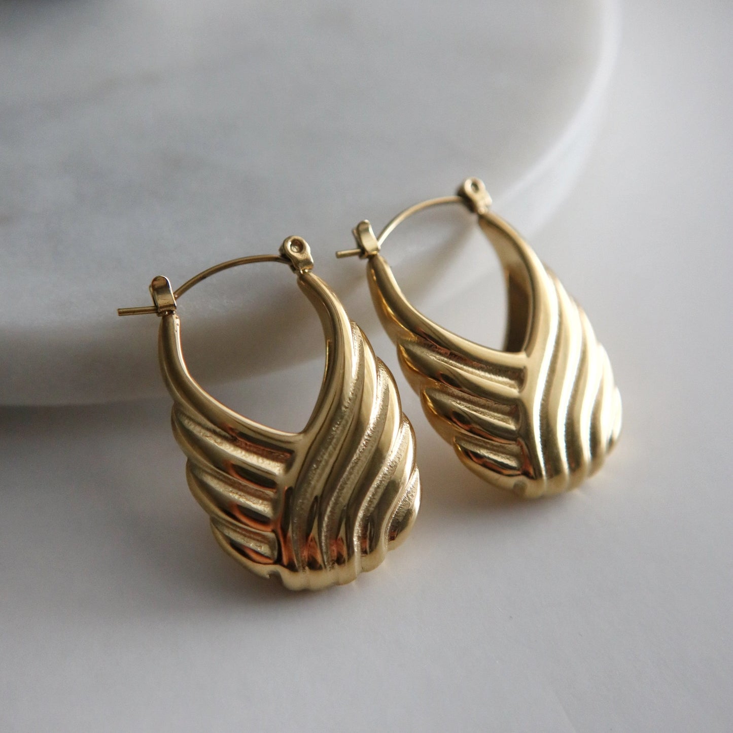 Aspen Hoops|Statement hoop earrings