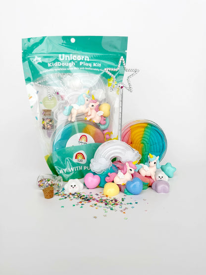 Earth Grown Unicorn Dough Play Kit - Rainbow Sherbet