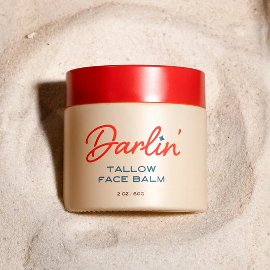 Darlin' skincare Tallow Face Balm, Natural Blue Tansy Skincare Moisturizer