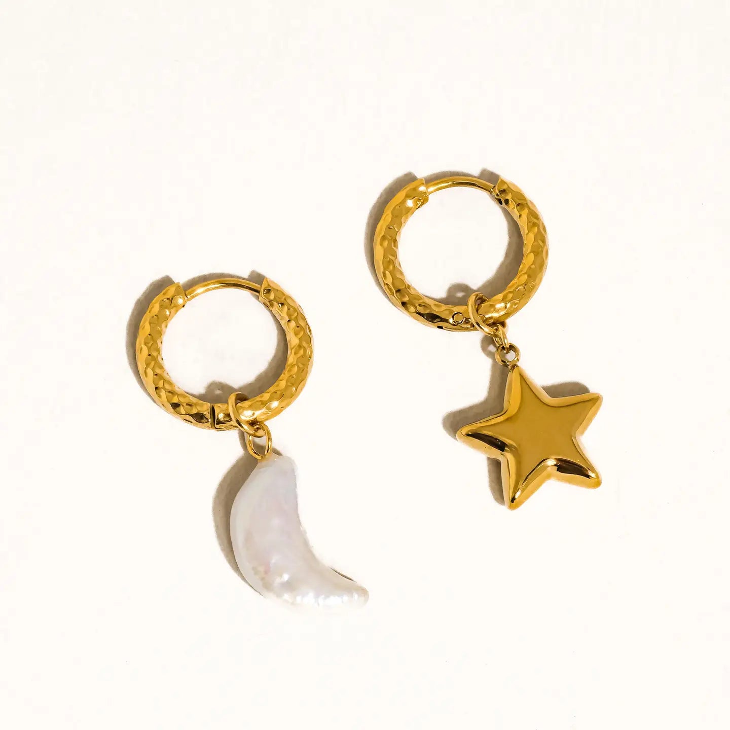 Tillyn Mismatch Moon and Star Earring